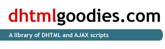 DHTMLgoodies.com - A library of nice looking DHTML scripts